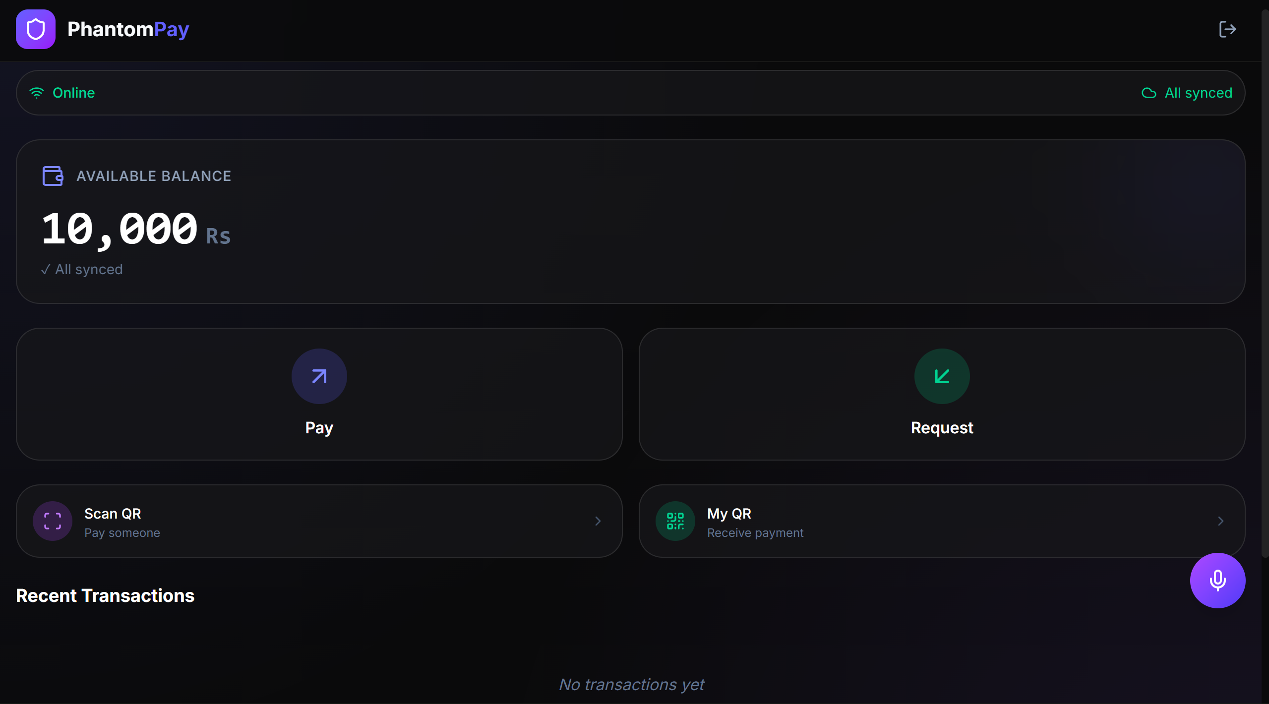 PhantomPay Interface